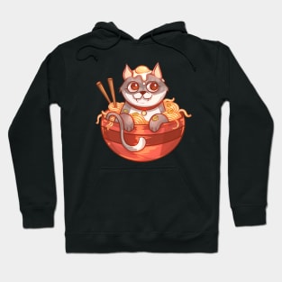 Ramen Noodle Tabby Cat Hoodie